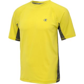 CHAMPION Mens Vapor PowerTrain Colorblocked Short Sleeve T Shirt   Size Xl,