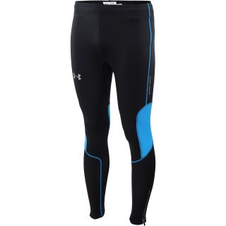 UNDER ARMOUR Mens Dynamic Run Compression Tights   Size Xl, Black/electric