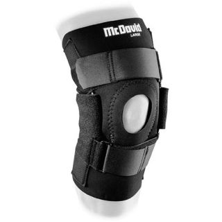 McDavid Dual Disk Hinged Knee Support   Size XL/Extra Large, Black (422R XL)