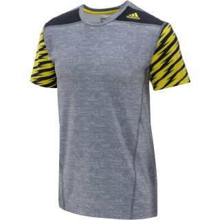 adidas Mens TechFit Shockwave Fitted Short Sleeve T Shirt   Size 2xl,
