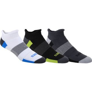 ASICS Intensity Low Cut Socks   3 Pack   Size Large, White/black/grey