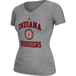 adidas Womens Indiana Hoosiers Originals College Seal Tri Blend T Shirt   Size