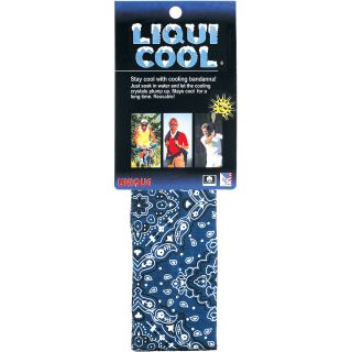 Unique LiquiCool Cooling Bandanna, Blue Print (LIQ BP)