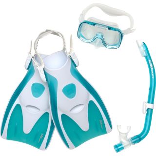 TUSA SPORT Youth Series Molokini Snorkel Travel Set   Size Small, Clear