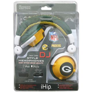 iHip Green Bay Packers Logo DJ Headphones (HPFBGBADJ)