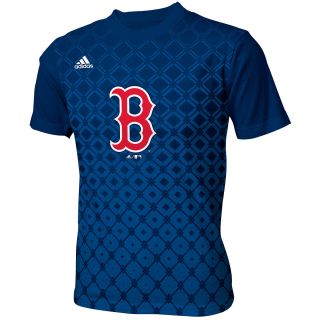 adidas Youth Boston Red Sox Crew Logo Short Sleeve T Shirt   Size Medium, Navy