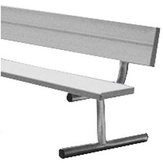 Sport Supply Group 7.5 Portable Bench with Back   Size 7.5 Foot, Aluminum
