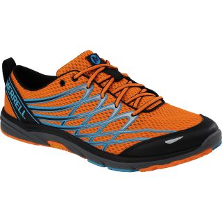 MERRELL Mens Bare Access 3 Trail Running Shoes   Size 10, Orange/blue