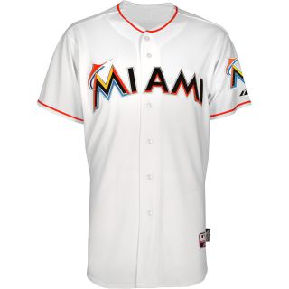Majestic Athletic Miami Marlins Blank Authentic Home Cool Base Jersey   Size