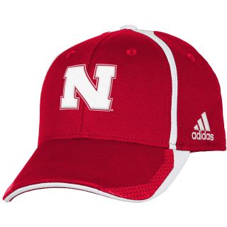 adidas Youth Nebraska Cornhuskers Player Structured Fit Flex Cap   Size Youth