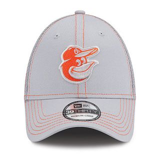 NEW ERA Mens Baltimore Orioles Gray Neo 39THIRTY Stretch Fit Cap   Size M/l,