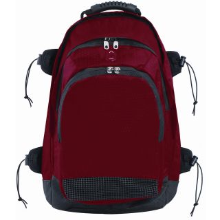 Champion Sports Durable Equipment Backpack, Red (BP802RD)