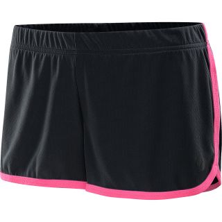 SOFFE Juniors Track Mesh Shorts   Size XS/Extra Small, Black/neon