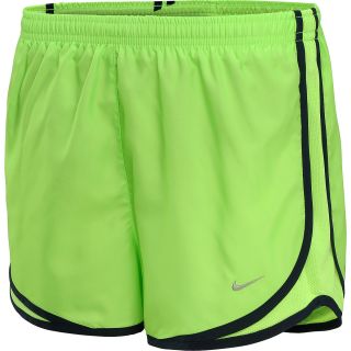 NIKE Womens Printed Tempo Running Shorts   Size Xl, Armory Navy/lime