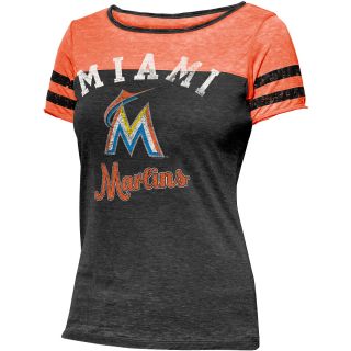 Touch By Alyssa Milano Womens Miami Marlins Morgan Short Sleeve T Shirt   Size