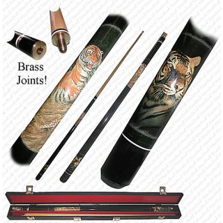 Trademark Global Bengal Tiger Cue Stick   Includes Free Case (40 583T)