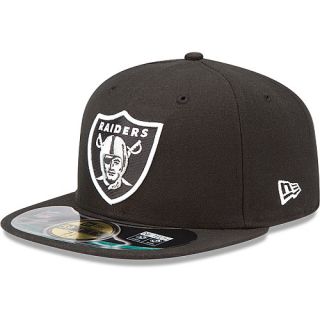 NEW ERA Mens Oakland Raiders Official On Field 59FIFTY Fitted Cap   Size 7.75,