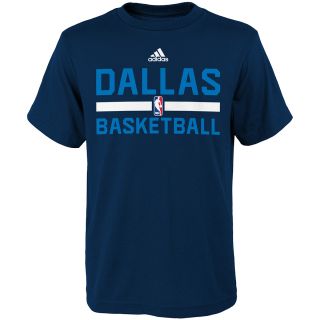 adidas Youth Dallas Mavericks TMC ClimaLite Practice Short Sleeve T Shirt  