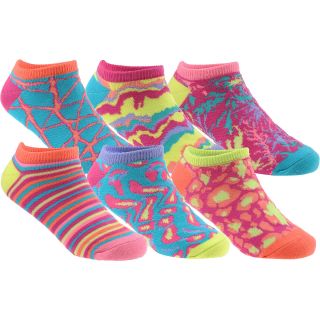 SOF SOLE Kids All Sport Lite No Show Socks   6 Pack   Size Small, Paint