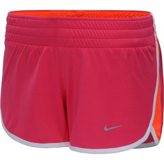 NIKE Womens Cool Dri FIT Mesh Running Shorts   Size Xl, Pink Force/white
