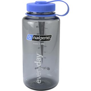 Nalgene 32oz Wide Mouth Water Bottle   Size 1qt, Grey/blue