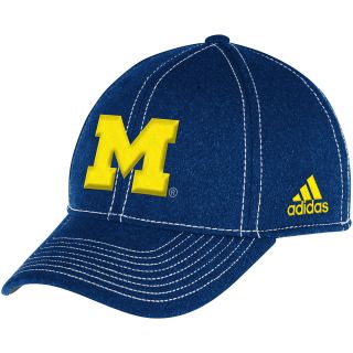 adidas Mens Michigan Wolverines Structured Fitted Flex Cap   Size L/xl