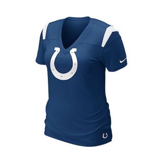 NIKE Womens Indianapolis Colts Fashion V Neck Short Sleeve T Shirt   Size Xl,