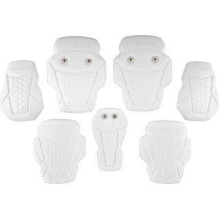 RIDDELL Youth 7 Piece Football Pad Set with Snaps, White