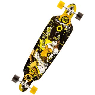 Punisher Skateboards Steampunk 40 Inch Long board Double Kick with Drop Down