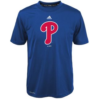 adidas Youth Philadelphia Phillies ClimaLite Team Logo Short Sleeve T Shirt  