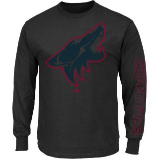 MAJESTIC ATHLETIC Mens Phoenix Coyotes Goal Crease Long Sleeve T Shirt   Size