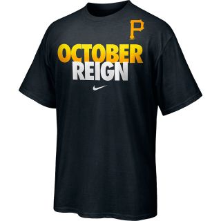NIKE Mens Pittsburgh Pirates October Reign Cotton Short Sleeve T Shirt   Size