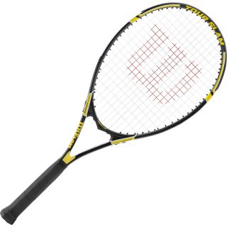 WILSON Tour Slam Tennis Racquet   Size 4 1/2 Inch (4)110 Head S, Black/yellow
