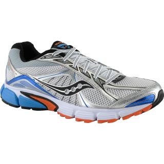 SAUCONY Mens Grid Ignition 4 Running Shoes   Size 10, White/blue/orange