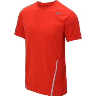 NIKE Mens Power UV Short Sleeve Tennis T Shirt   Size Small, Crimson/grey