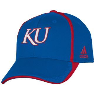 adidas Youth Kansas Jayhawks Player Structured Fit Flex Cap   Size Youth