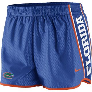 NIKE Womens Florida Gators Dri FIT Chainmaille Pacer Shorts   Size Small,