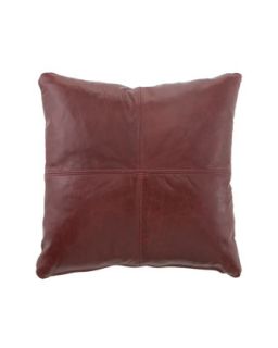Red Leather Pillow
