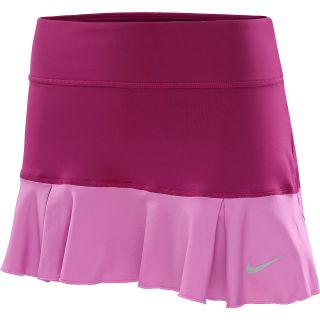 NIKE Womens Flirty Knit Tennis Skirt   Size Large, Magenta/red Violet