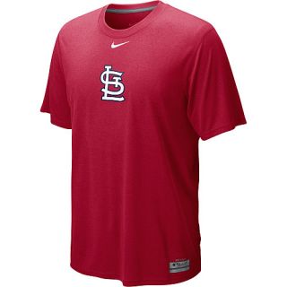 NIKE Mens St. Louis Cardinals AC Dri Fit Logo Legend Short Sleeve T Shirt  