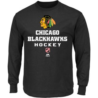MAJESTIC ATHLETIC Mens Chicago Blackhawks Critical Victory Long Sleeve T Shirt