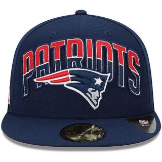 NEW ERA Youth New England Patriots Draft 59FIFTY Fitted Cap   Size 6.625, Navy