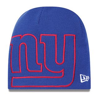 NEW ERA Mens New York Giants Big One Too Knit Hat, Royal