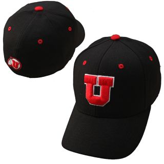 Zephyr Utah Utes DH Fitted Hat   Black   Size 7 1/2, Utah Utes (UTABDH0020712)