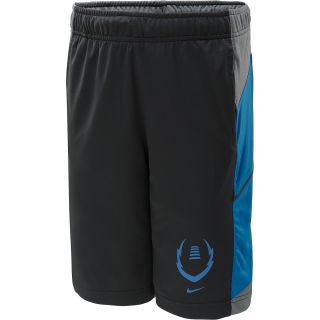 NIKE Boys Field Sport Football Shorts   Size Medium, Anthracite/blue