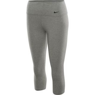 NIKE Womens Legend 2.0 Tight Fit Cotton Capri Pants   Size Xl, Dk Grey