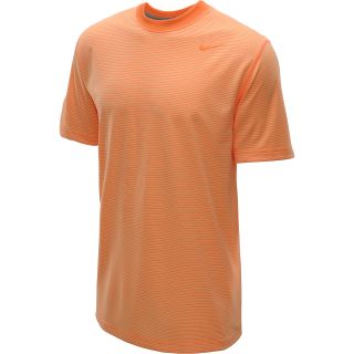 NIKE Mens Dri FIT Touch Short Sleeve T Shirt   Size Large, Atomic Orange/grey