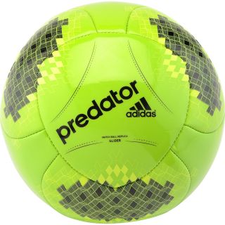 adidas Predator Glider Soccer Ball   Size 4, Green/black
