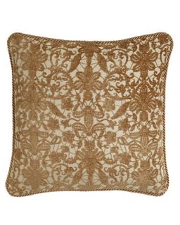 Lacy Chenille Pillow with Cording, 20Sq.