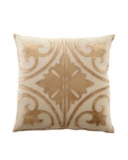Ivory & Taupe Venice Collection 22Sq. Pillow